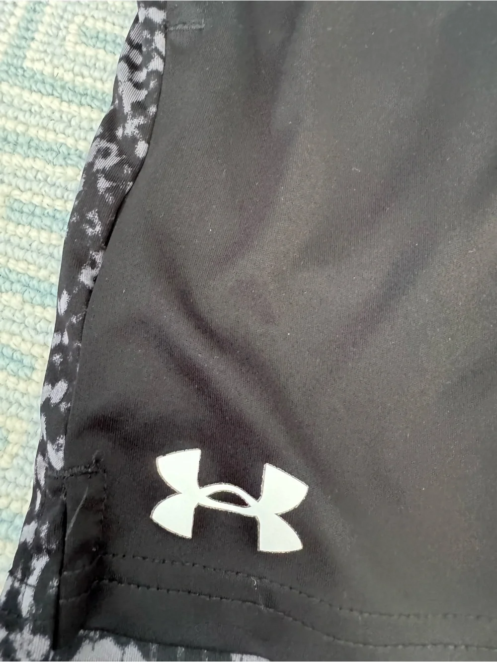 Nike Black Kids' Athletic Shorts with White Swoosh
